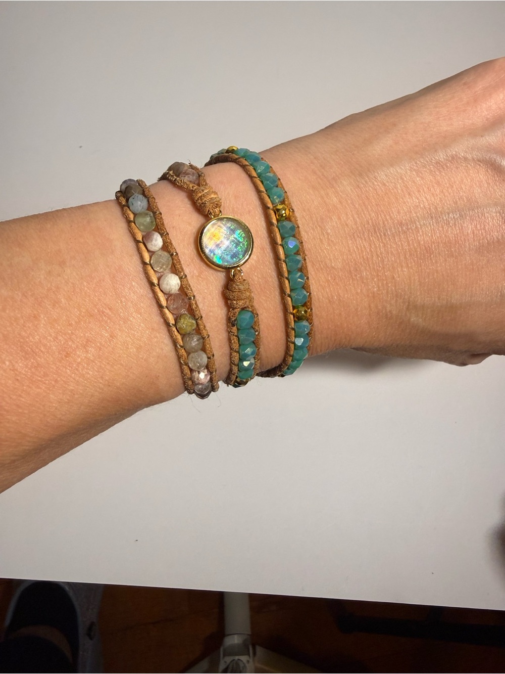Cape Diablo Handcrafted Turquoise & Multicolor Beaded Wrap Bracelet